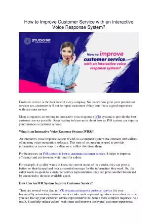 how to improve customer service with
