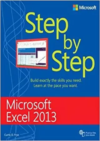 EBOOK Microsoft Excel 2013 Step By Step