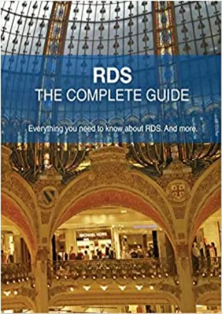 EBOOK RDS  The Complete Guide Everything you need to know about RDS And more