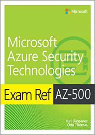 EBOOK Exam Ref AZ 500 Microsoft Azure Security Technologies