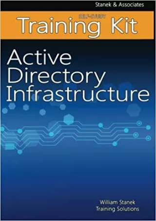 READ Active Directory Infrastructure Self Study Training Kit Stanek Associates