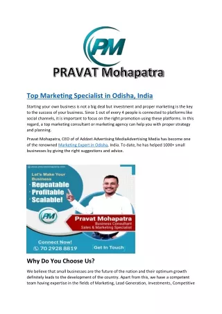 Marketing Specialist in  Bhubaneswar, Odisha