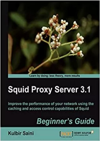 READ Squid Proxy Server 3 1 Beginner s Guide