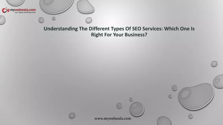 understanding the different types of seo services which one is right for your business