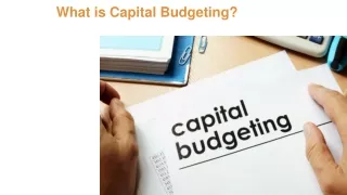 Understanding About Capital Budgeting in India