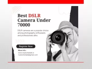 Best DSLR camera under 70000