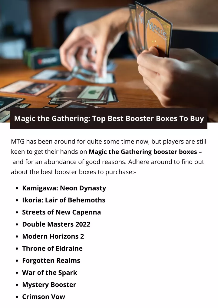 magic the gathering top best booster boxes to buy