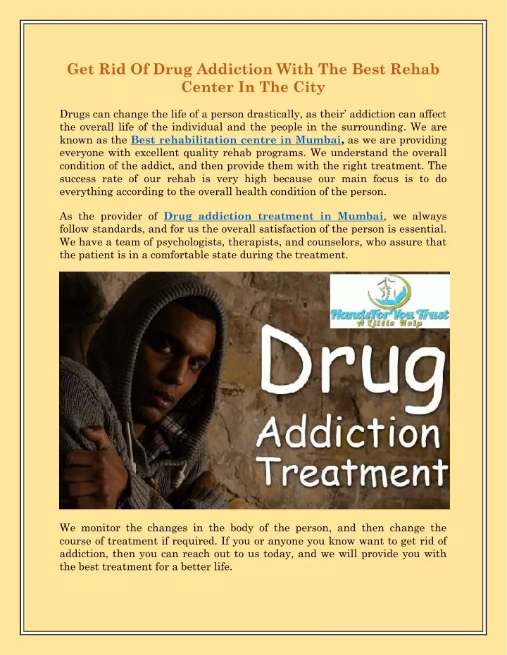 get rid of drug addiction with the best rehab
