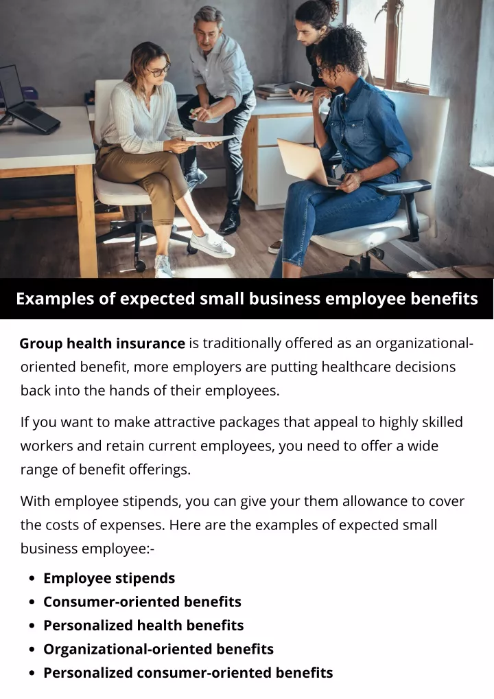 examples of expected small business employee