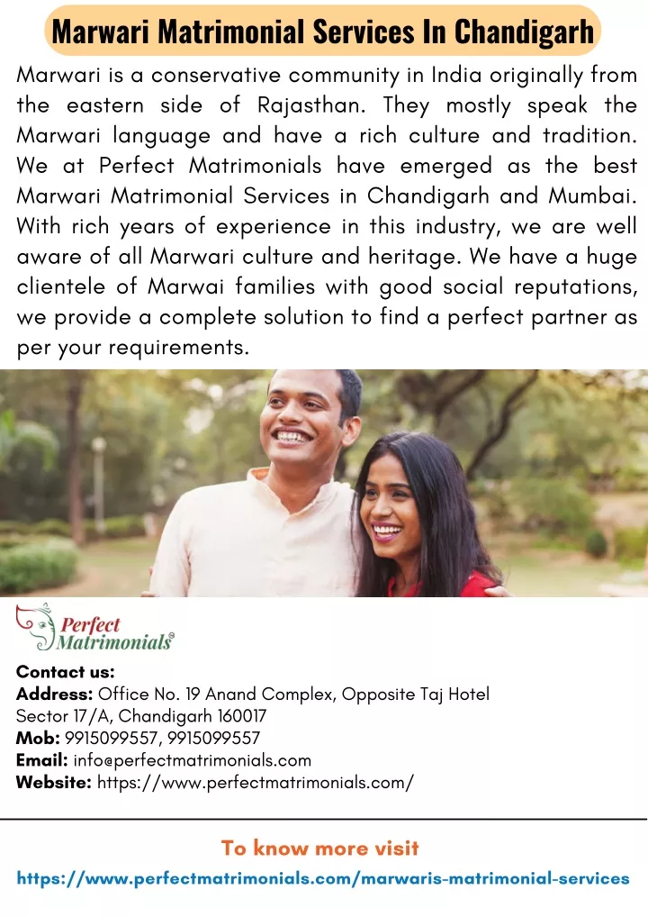marwari matrimonial services in chandigarh