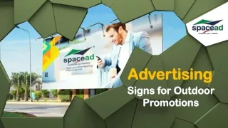 Advertising Signs for Outdoor Promotions