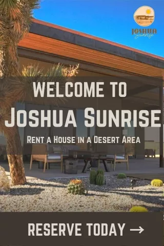 Joshua Tree Vacation Homes - Joshua Sunrise