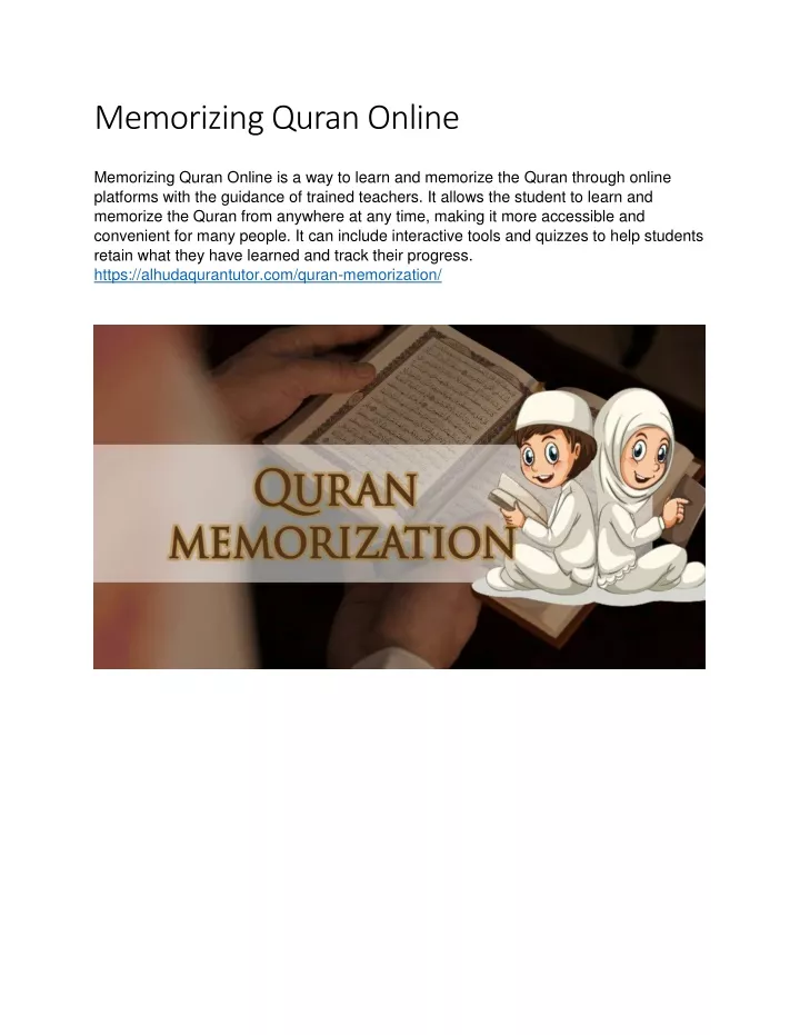 memorizing quran online