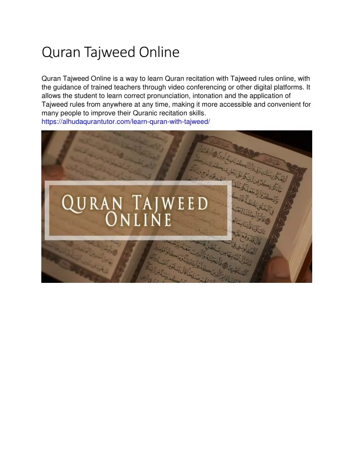 quran tajweed online