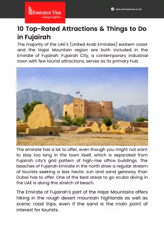 10 Top-Rated Attractions & Things to Do in Fujairah