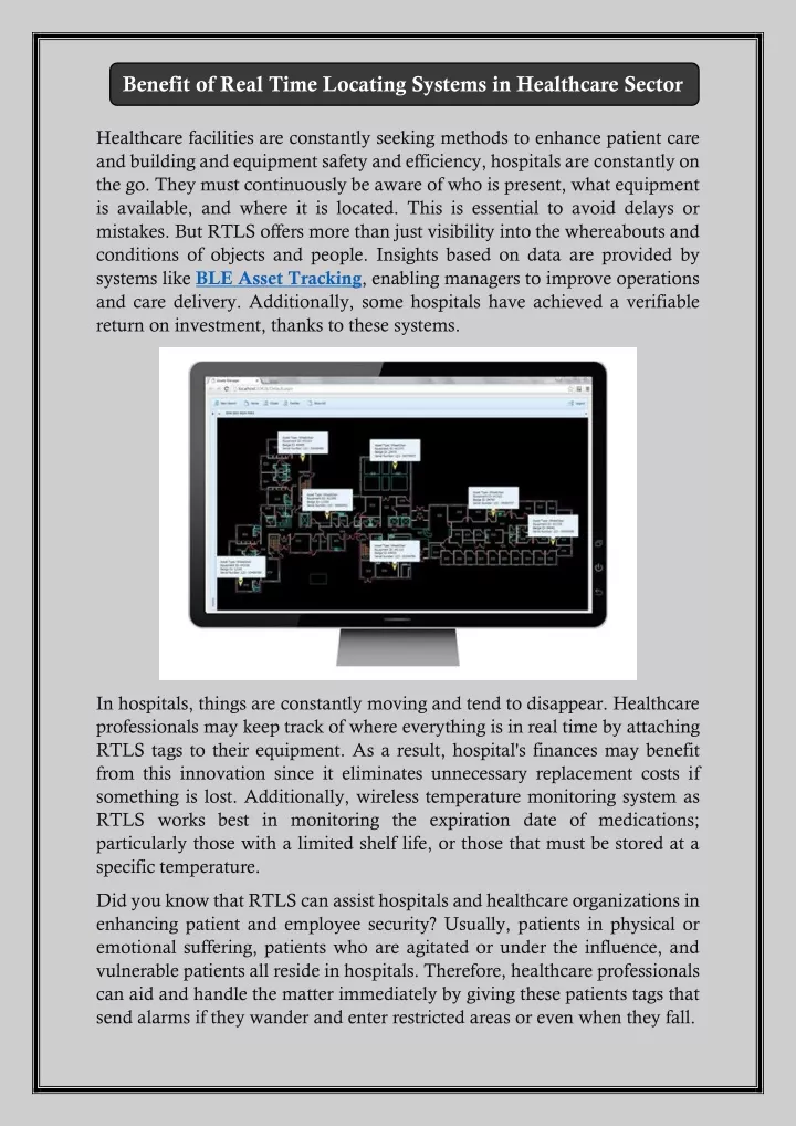 benefit of real time locating systems