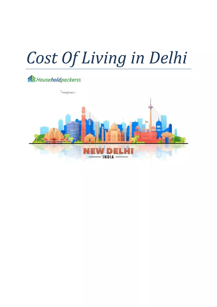 cost of living in delhi