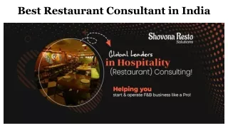 Best Restaurant Consultant in India