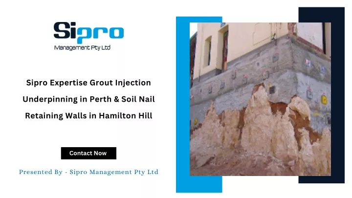 sipro expertise grout injection