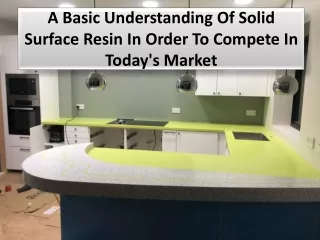 4 steps in the curing process for the solid surface resin