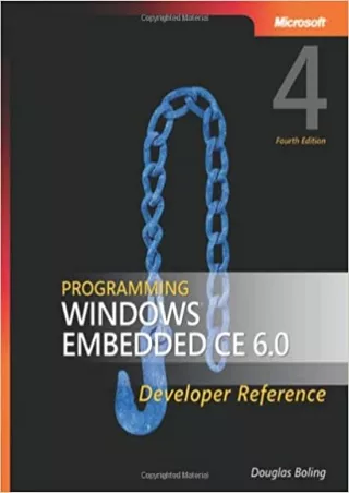 EBOOK Programming Windows Embedded CE 6 0 Developer Reference 4th Edition