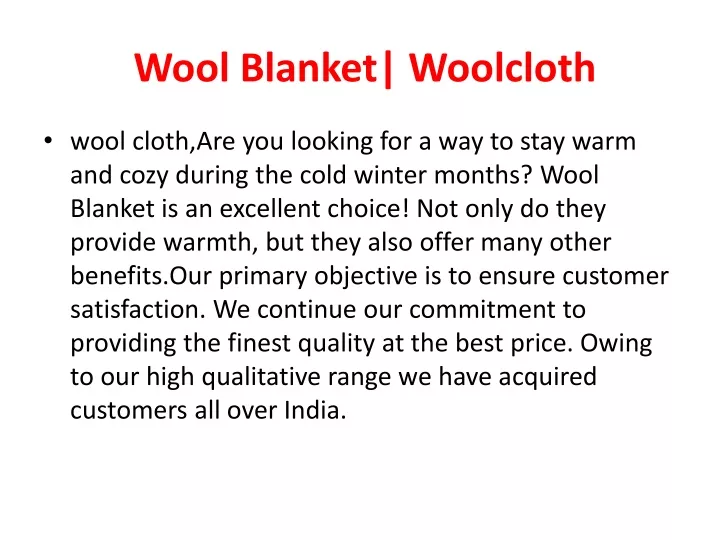 Compressed Wool Felt Manufacturer in Panipat — wool cloth, by Wool Cloth