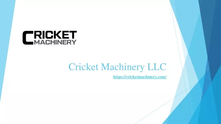 cricket machinery llc https cricketmachinery com