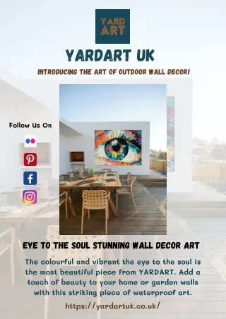 Eye to the Soul Stunning Wall Decor Art - YARDART UK