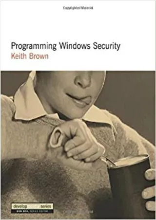 READ Programming Windows Security The Developers Guide DevelopMentor