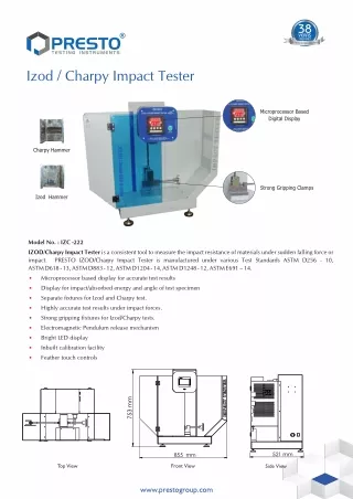 Best Quality Izod/Charpy Impact Tester Manufacturer and Supplier