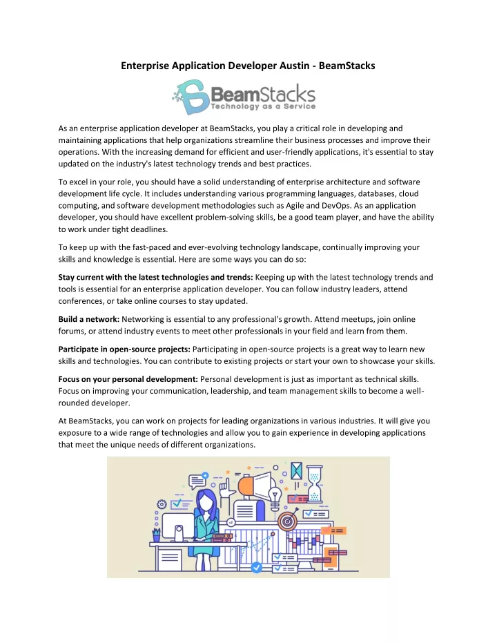 enterprise application developer austin beamstacks