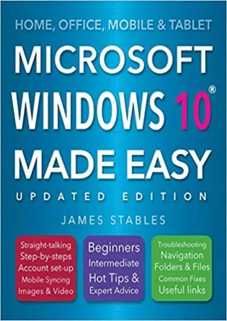 EBOOK Windows 10 Made Easy 2017 edition