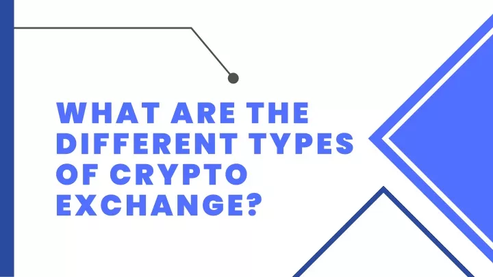 what are the different types of crypto exchange