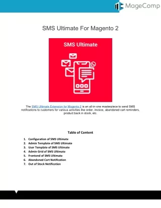 Magento 2 SMS Ultimate Extension