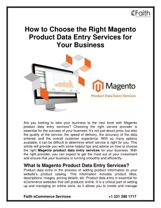 how to choose the right magento product data