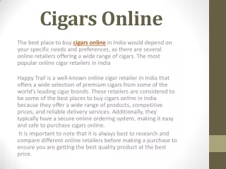 cigars online