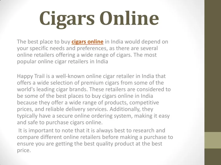 cigars online