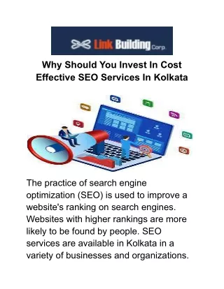 Grab the best deal on effective Seo Services in Kolkata