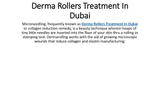 derma rollers treatment in dubai