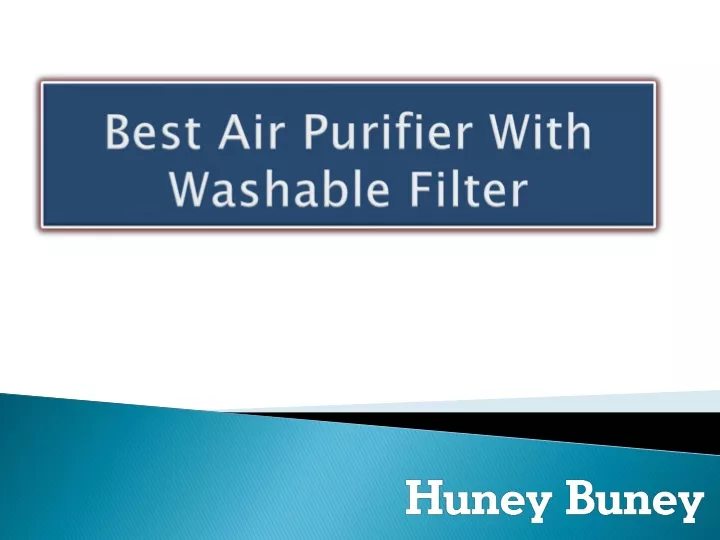 best air purifier with washable filter