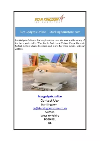 buy gadgets online starkingdomstore com