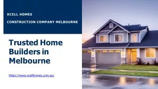 Trusted Home Builders in Melbourne