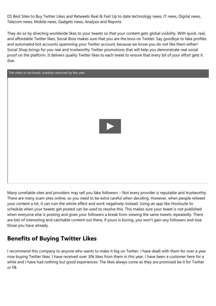 5 best sites to buy twitter likes and retweets