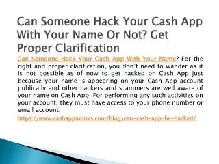 Can Someone Hack Your Cash App With Your Name Or Not? Get Proper Clarification