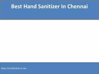 Best Hand Sanitizer In Chennai