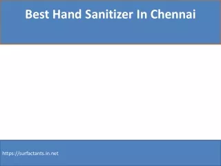 Best Hand Sanitizer In Chennai