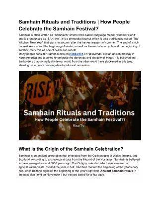 Samhain Rituals and Traditions _ How You Can Celebrate the Samhain Festival