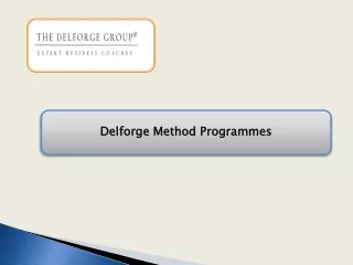Delforge Method Programmes