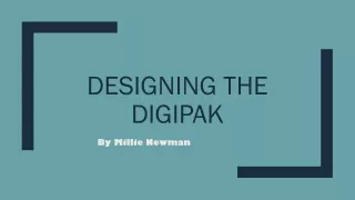 Digipak Design Powerpoint