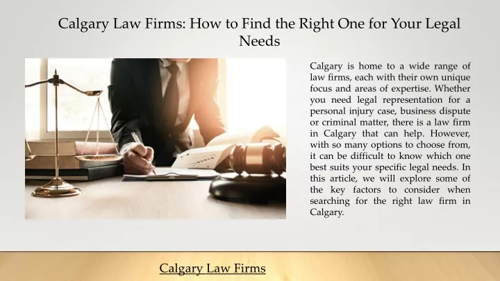 calgary law firms how to find the right